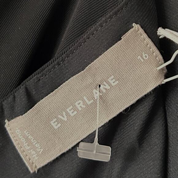 NWT! Everlane Japanese GoWeave Slip Jumpsuit Women's 16 Black Wrinkle Resistant - Picture 4 of 8
